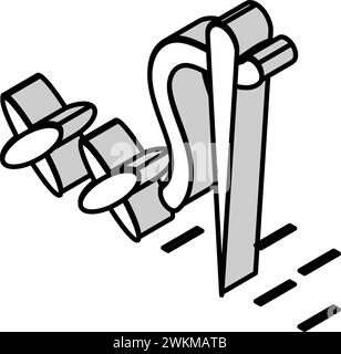 stitch guide embroidery hobby line icon vector illustration Stock ...