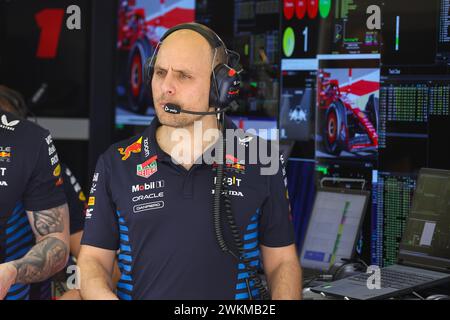 LAMBIASE Gianpiero, Race Engineer of Max Verstappen, portrait, during the Formula 1 Aramco pre-season testing 2024 of the 2024 FIA Formula One World Championship from February 21 to 23, 2024 on the Bahrain International Circuit, in Sakhir, Bahrain Stock Photo