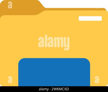 Isolated colored folder office supply icon Vector Stock Vector