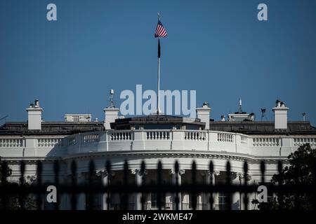 Washington, USA. 21st Feb, 2024. A general view of the White House, in Washington, DC, on Wednesday, February 21, 2024. (Graeme Sloan/Sipa USA) Credit: Sipa USA/Alamy Live News Stock Photo