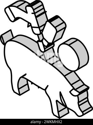 pig vaccination isometric icon vector illustration Stock Vector Image ...