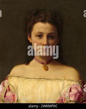 Mademoiselle de Fitz-James. Henri Fantin-Latour. 1867. Stock Photo