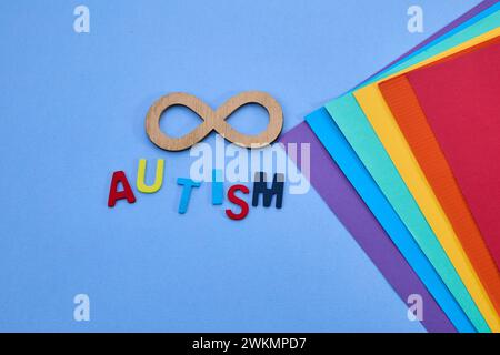 Gold Autism Infinity Sign Symbol. Autism awareness day Stock Photo