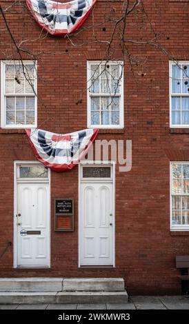 Entryway to the Babe Ruth Birthplace and Musuem in Baltimore Maryland Stock Photo