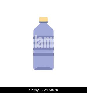 Water bottle on white isolated background. vector illustration wow Stock Vector