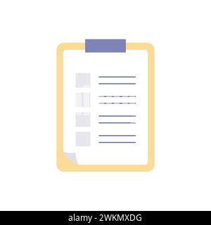 Tablet with votes, voting, habits tracker. vector Stock Vector