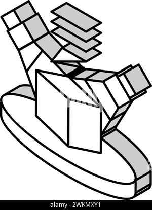 materials characterization engineering line icon vector illustration ...