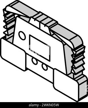 Ambulance defibrillator icon isometric vector. Heart aed. Cardiac cpr ...