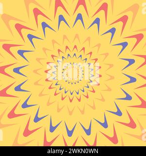 Abstract flower that rises until it fills the entire screen Stock Vector