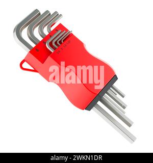 Long arm allen wrench set. Professional allen wrench key set isolated ...