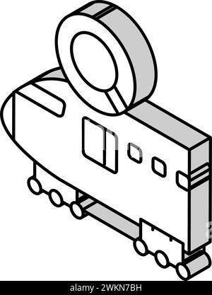 fuselage examination aircraft line icon vector. fuselage examination ...