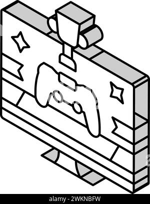awards game development isometric icon vector illustration Stock Vector ...