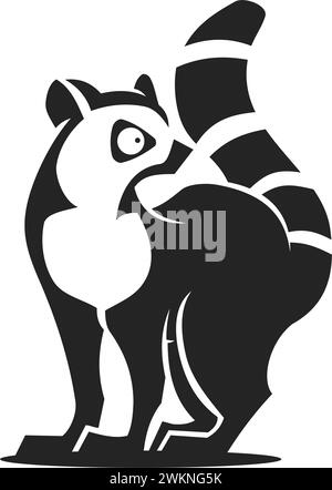 lemur logo template Isolated. Brand Identity. Icon Abstract Vector graphic Stock Vector