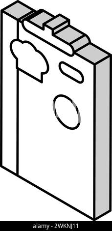 menu planning restaurant chef isometric icon vector. menu planning ...