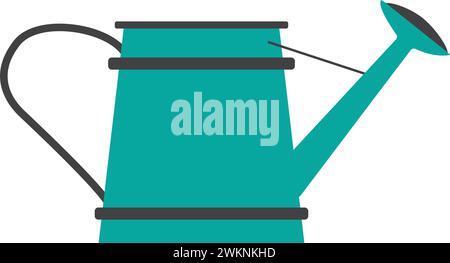 Colored gardening watering pot icon Vector Stock Vector