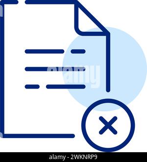 File delete icon. Pixel perfect, editable Stock Vector