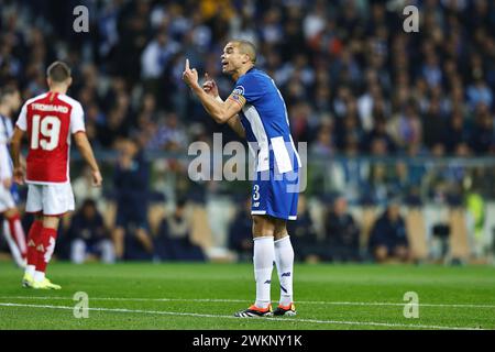 Porto, Portugal. 21st Feb, 2024. Pepe (Porto) Football/Soccer : UEFA Champions League Round of 16 1st leg match between FC Porto 1-0 Arsenal FC at the Estadio Do Dragao in Porto, Portugal . Credit: Mutsu Kawamori/AFLO/Alamy Live News Stock Photo