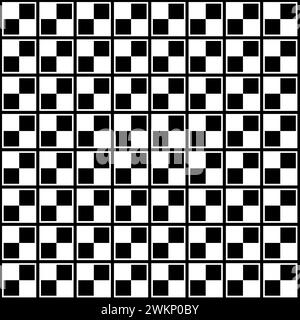 Black And White Checkered Pattern Background Stock Vector