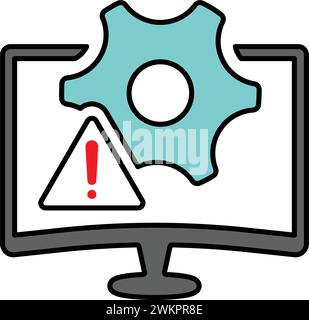 System, error, alert icon - Perfect use for printed files and presentations, designing and developing websites, promotional materials, illustrations o Stock Vector