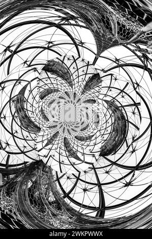 Abstract gothic architecture fractal. Stock Photo