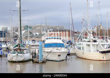 The new Marina area at Hull, Yorkshire, UK Stock Photo