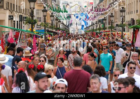Malaga, 08/12/2023. Beginning of the Fair. Larios street center. Photo: Francis Silva. Archsev. Credit: Album / Archivo ABC / Francis Silva Stock Photo