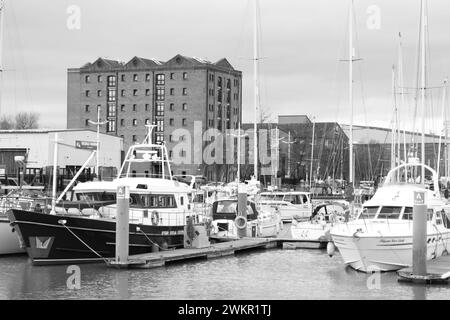 The new Marina area at Hull, Yorkshire, UK Stock Photo