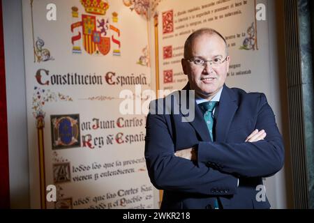 Madrid, 01/12/2023. Congress of Deputies. Photographs posed to Miguel Tellado, new spokesperson for the PP in Congress. Photo: Guillermo Navarro. ARCHDC. Credit: Album / Archivo ABC / Guillermo Navarro Stock Photo