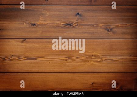 Orange and yellow wood background with black vignette Stock Photo