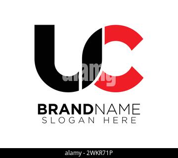 U C logo design vector template Stock Vector