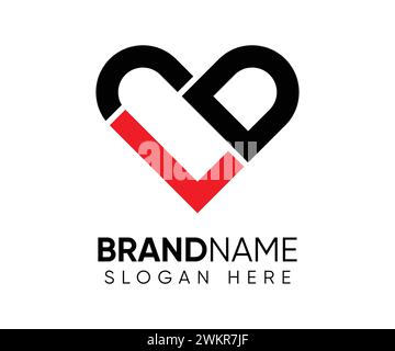 L D logo design vector template Stock Vector