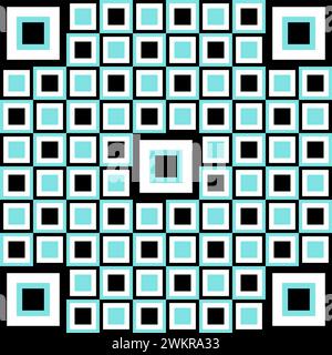 Seamless geometric pattern. Vector background. Illustration of abstract texture with squares. Pattern design for banner, poster, flyer, card, postcard Stock Vector