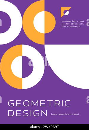 Modern abstract posters with Bauhaus geometric pattern, vector ...