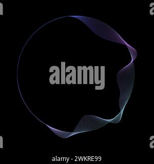 Abstract background with circular lines shape. Perfect for any use. Stock Vector