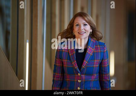 Edinburgh Scotland, UK 22 February 2024. Ash Regan MSP at the Scottish Parliament. credit sst/alamy live news Stock Photo