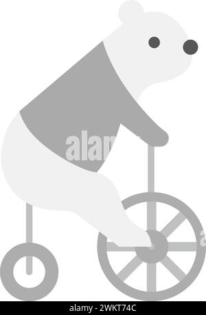 Bear Performing icon vector image. Stock Vector