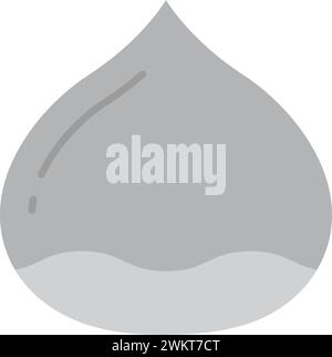 Chestnut icon vector image. Stock Vector