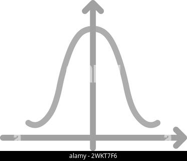Bell shaped graph vector line icon Stock Vector Image & Art - Alamy