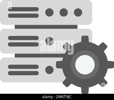 Database Settings icon vector image. Stock Vector