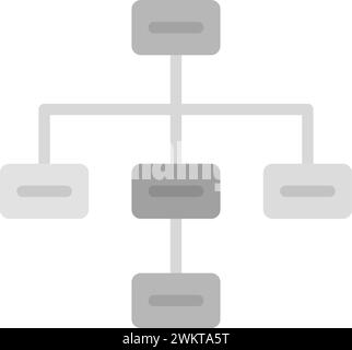 Draw Hierarchy icon vector image. Stock Vector