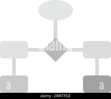 flowchart line icon, outline symbol, vector illustration, concept sign ...