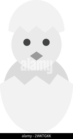 Hatched Egg icon vector image. Stock Vector