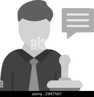 Legal Advisor icon vector image. Stock Vector