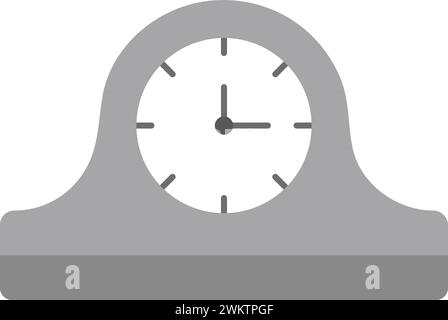 Mantelpiece Clock icon vector image. Stock Vector