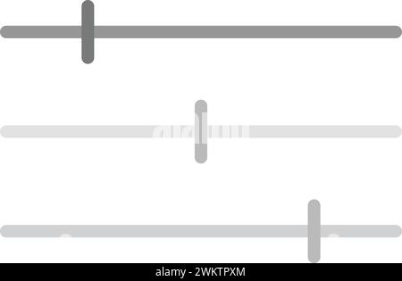 Level Slider icon vector image. Stock Vector