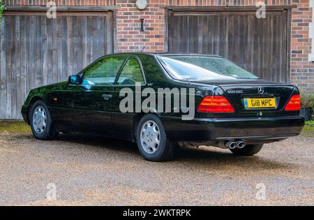 1993 W140 Mercedes 600SEC V12 S Class Coupe Stock Photo