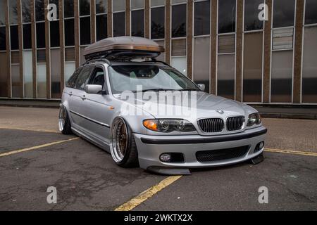 Modified E46 BMW 3 Series tourer Stock Photo