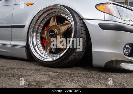 Modified E46 BMW 3 Series tourer Stock Photo