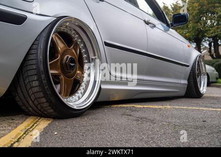 Modified E46 BMW 3 Series tourer Stock Photo