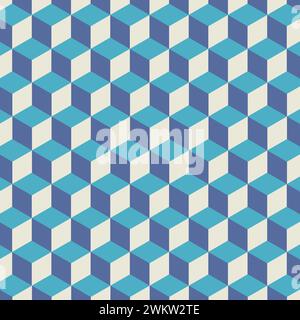 Abstract cube pattern. Colorful design, geometric 3d vector wallpaper, cube pattern background. Awesome geomeric abstract poligonal mosaic. Stock Vector